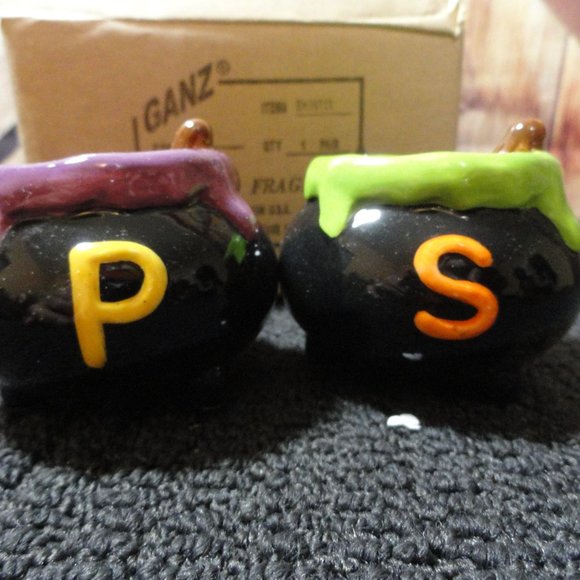 Halloween Witches Cauldron colorful Salt&Pepper shaker set, NEW~Witches … - Picture 3 of 6